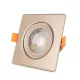 Avide LED Beépíthető Spot 38° Négyzetes Szatén 7W NW 4000K