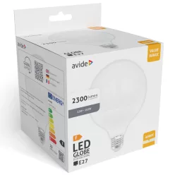   Avide Value LED G120 SMD Globe Opal E27 23W Neutral White 4000K