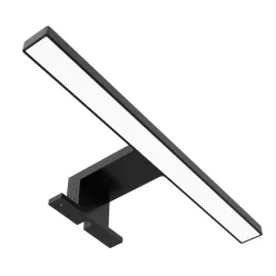   Avide LED Mirror Light Square Black Plastic 300mm NW 4000K 5W IP44