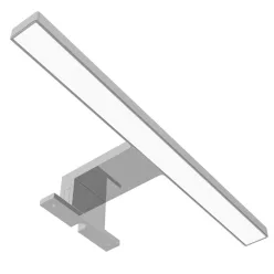   Avide LED Mirror Light Square Chrome Plastic 300mm NW 4000K 5W IP44