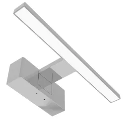   Avide LED Mirror Light with Junction Box, Square, Chrome 300mm 4000K IP44