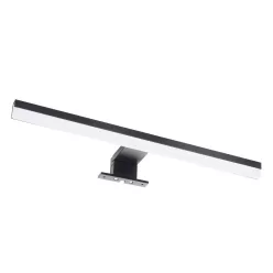   Avide LED Mirror Light Square Black Aluminum 400mm NW 4000K 8W IP44