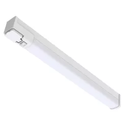   Avide LED Mirror Light with Power Outlet, Rectangular, White Aluminium 665mm NW 4000K 15W IP44