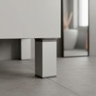 Uni bútorláb 100 mm ezüst