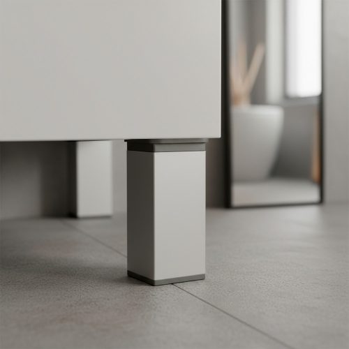 Uni bútorláb 100 mm ezüst