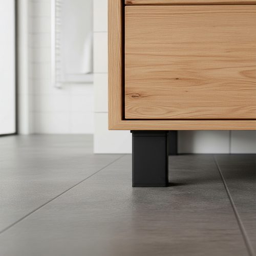 Uni bútorláb 60 mm fekete