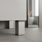 Uni bútorláb 60 mm ezüst