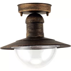 Avide Outdoor Ceiling Light Imperial 1xE27 IP44 Antique Gold
