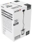 Avide outdoor pendant light Coronado 1xE27 IP44 black