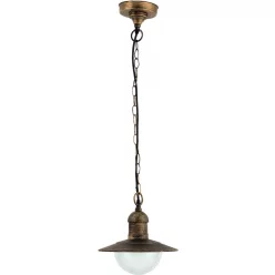Avide outdoor pendant lamp Imperial 1xE27 IP44 antique gold