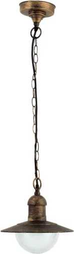 Avide outdoor pendant lamp Imperial 1xE27 IP44 antique gold