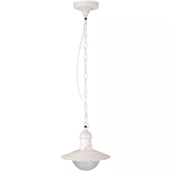 Avide outdoor pendant lamp Imperial 1xE27 IP44 antique white