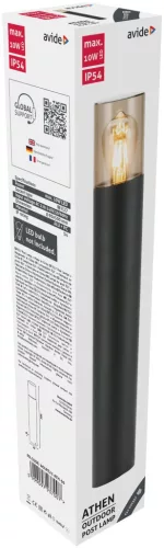 Avide outdoor standing lamp Athen 1xE27 500mm IP54