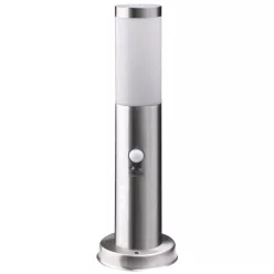   Avide kültéri álló lámpa Boca 1xE27 PIR 450mm IP44 Szatén Nikkel