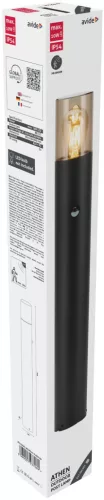 Avide outdoor standing lamp Athen 1xE27 PIR 800mm IP54