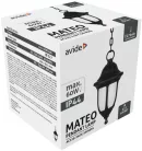 Avide Outdoor Pendant Lamp Mateo 1xE27 Black IP44