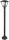 Avide Outdoor Standing Lamp Aria 1000mm 1xE27 Black IP44