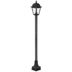 Avide Outdoor Standing Lamp Blake 1xE27 1200mm Black IP44