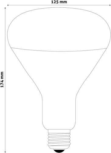 Avide Infra żarówka E27 150W przezroczysta