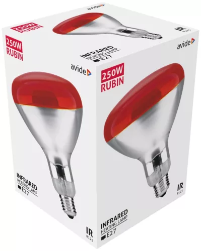 Avide Infra Izzó E27 250W Red