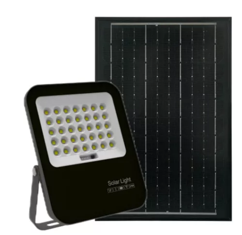Avide LED Szolár Reflektor 100W CW 6400K különálló napelemmel, távirányítóval
