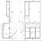 Bianca Plus 75 dulap inferior cu lavoar