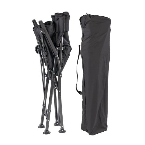 Leziter XL karfás horgász szék pohártartóval fekete