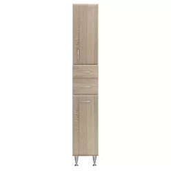   Bianca Plus 30 Hochschrank mit 1 Tür, 2 Schubladen, Wäschekorb, in Sonoma Eiche, rechts