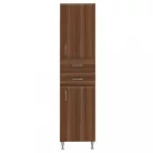Bianca Plus 45 dulap înalt cu 2 uși, 2 sertare, finisaj nuc aida, dreapta