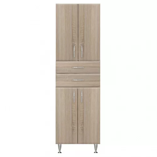 Bianca Plus 60 Hochschrank mit 4 Türen, 2 Schubladen, in Sonoma Eiche