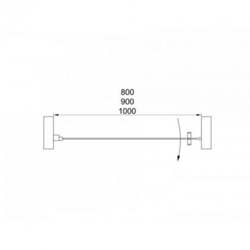 Solo New 80x195 cm állítható zuhanyajtó