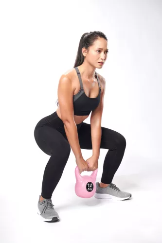 Kettlebell 12 kg rózsaszín