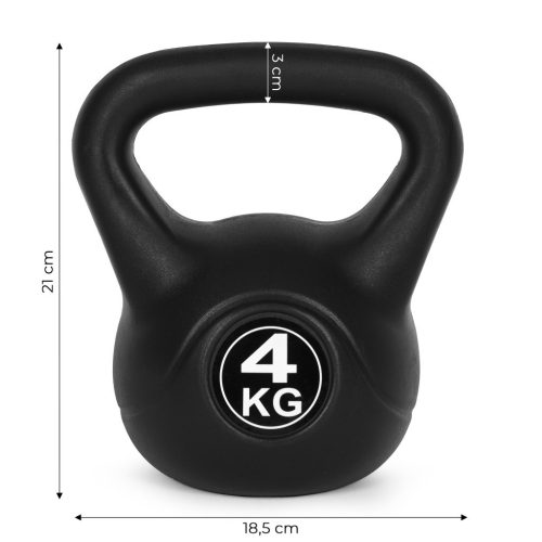 Kettlebell 4 kg fekete