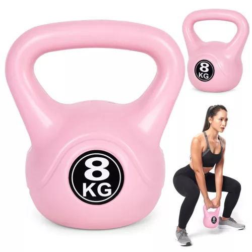 Kettlebell 8 kg rózsaszín