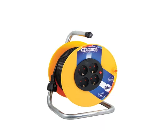 Commel Kábel dob - PVC 230 mm, egyfázisú, 3x1,5 16 A 230 V ~ 3500W  25M