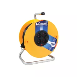   Commel cable reel - PVC 280 mm, single-phase, 16 A 230 V ~ 3500 W IP20, 3x1.5, 50 m