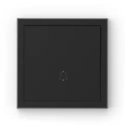 Commel Adria doorbell switch N101 flush-mounted black