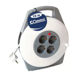 Commel Cable Reel - PVC single-phase, 3x1.5 16 A 230 V 10 m