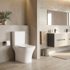 Nile monoblokkos kompakt WC alsó kifolyással soft close ülőkével