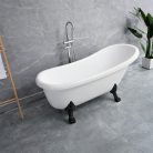 Clark szabadon álló fürdőkád fém lábakkal
