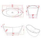 Lago szabadon álló fürdőkád