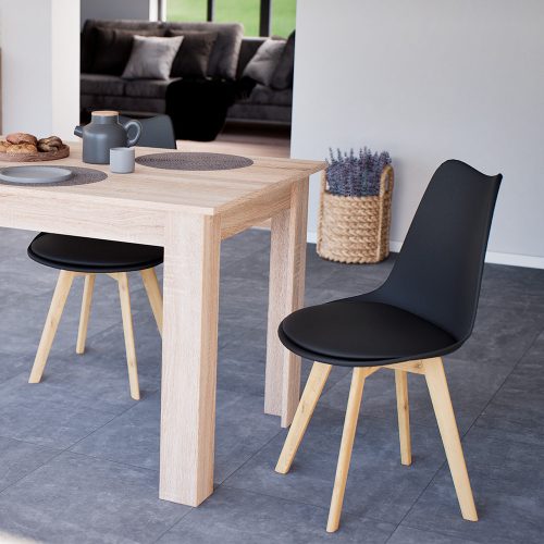 Silla étkezőszék 2 db fekete színben