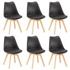 Silla étkezőszék 6 db fekete színben