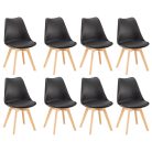 Silla étkezőszék 8 db fekete színben