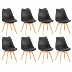 Silla étkezőszék 8 db fekete színben