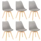 Silla étkezőszék 6 db szürke színben
