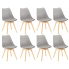 Silla étkezőszék 8 db szürke színben
