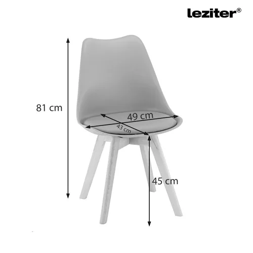 Silla étkezőszék 8 db szürke színben