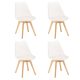 Silla étkezőszék 4 db fehér színben