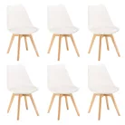 Silla étkezőszék 6 db fehér színben